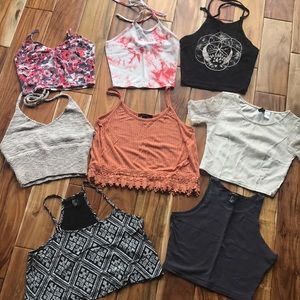 8 crop tops! SOLD